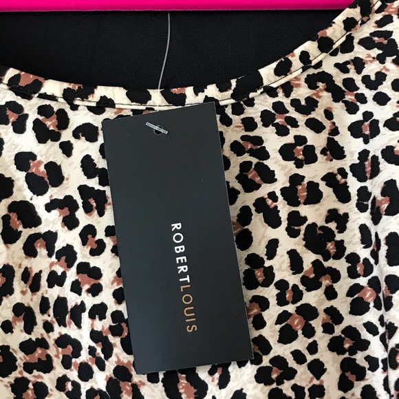 NWT Robert Louis Leopard Print Maxi Dress. Size Small. - Picture 4 of 11